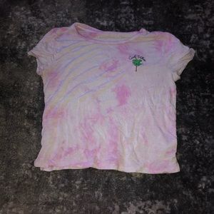 cropped tie dye shirt
